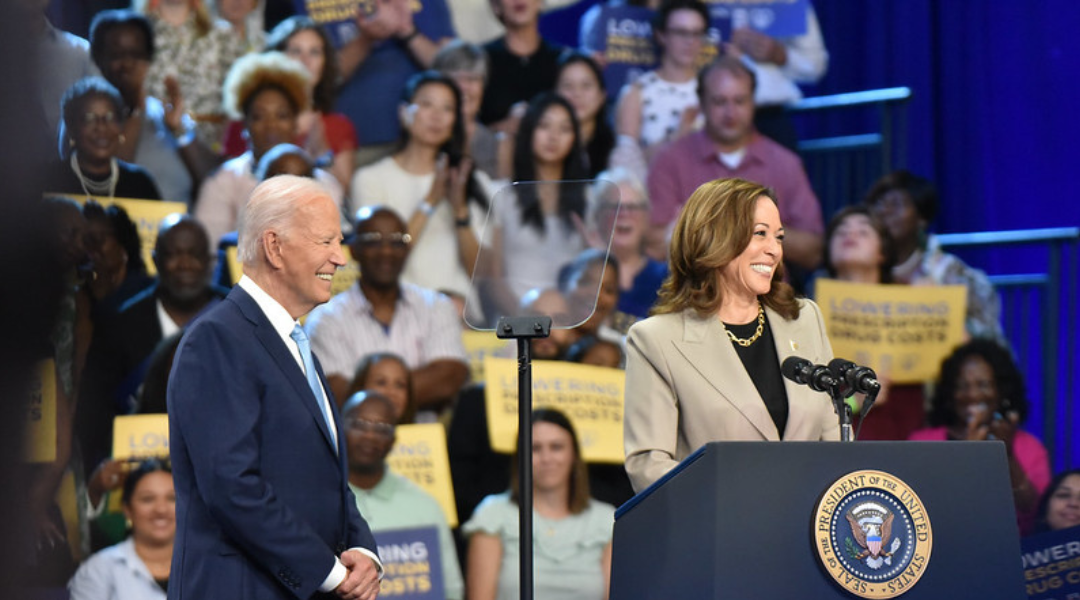 One election lawsuit has Kamala Harris popping champagne bottles