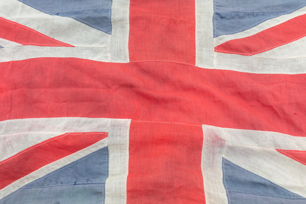 Faded,Vintage,Antique,Union,Jack,British,Flag