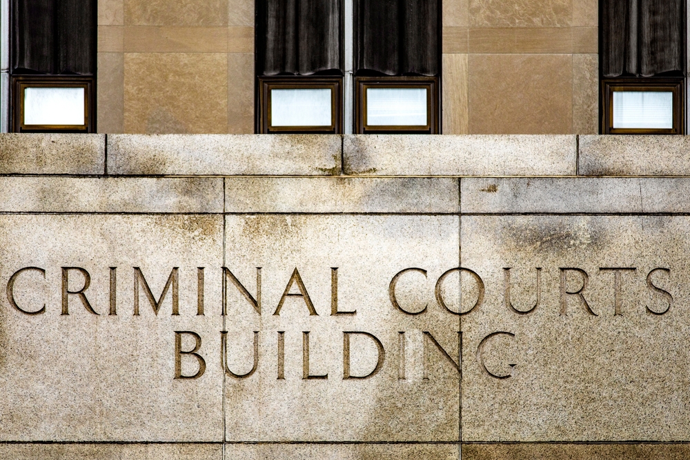 The,Entrance,Sign,To,The,Criminal,Court,Buildings,In,New