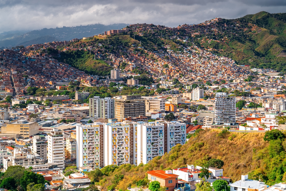 Caracas,City,,Venezuela,,Cityscape.,South,America.,Aerial,View,Of,The