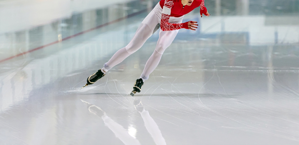 Female,Athlete,Speed,Skater,Run,Ice,Skating,Rink