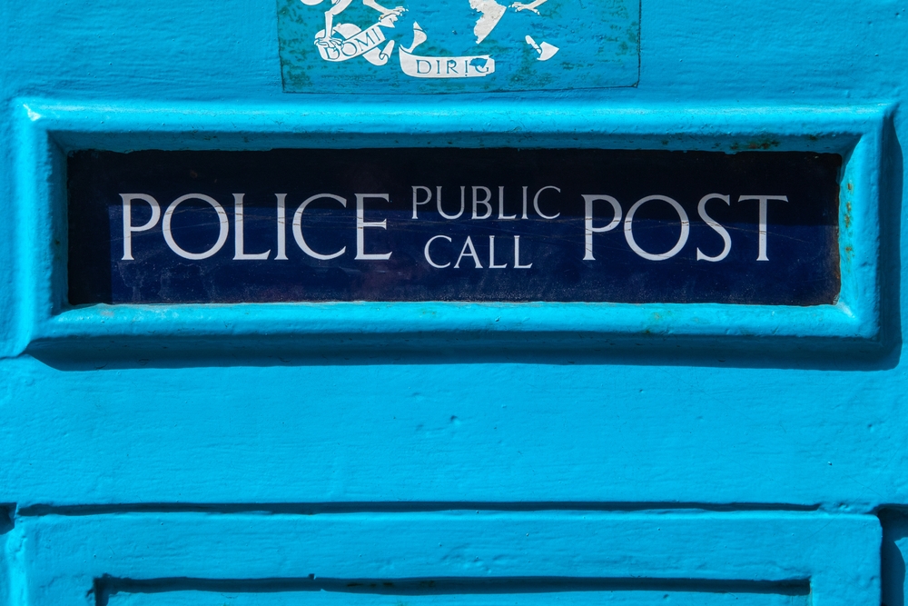 Detail,Of,A,Vintage,Police,Public,Call,Post,In,London,