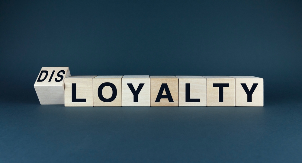 A,Conceptual,Image,Featuring,Wooden,Blocks,Spelling,Loyalty,And,Disloyalty.